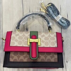 NWOT Multicolored Box Purse